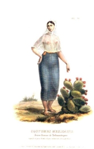 Joven de Tehuantepec litografía, 1830